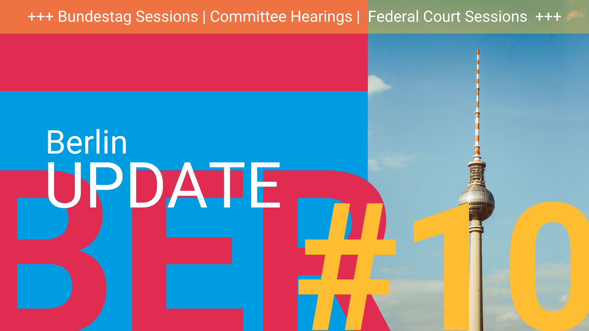 Update from Berlin #10 | Bundestag Sessions, Committee Hearings, Federal Court Meetings